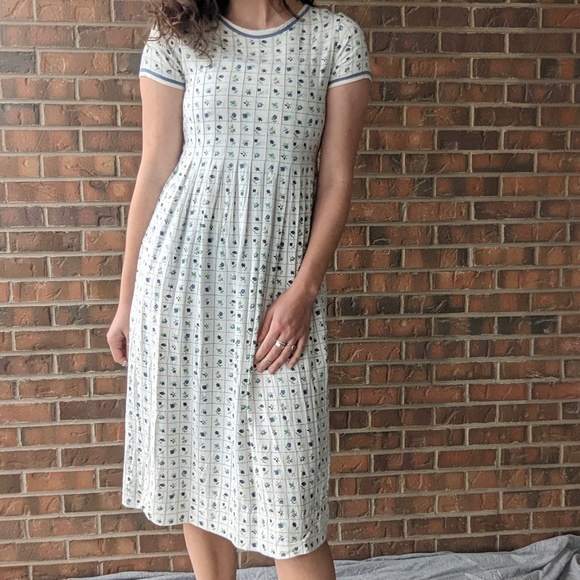 floral square midi summer dress - Picture 10 of 13